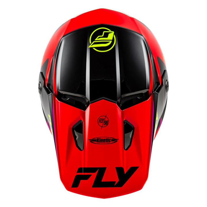 Casque FLY RACING Kinetic Rally - rouge/noir/blanc | Oxmoto