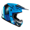 Casque FLY RACING Kinetic Rally - bleu/noir/blanc | Oxmoto
