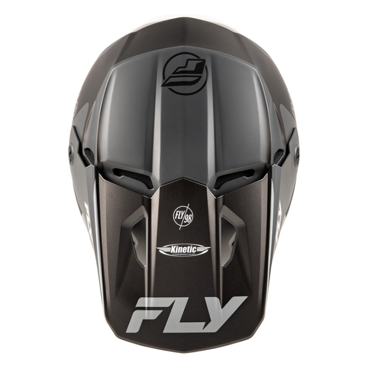 Casque FLY RACING Kinetic Rally - gris mat/noir/blanc