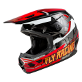 Casque enfant FLY RACING Kinetic Scorched - rouge/noir/blanc