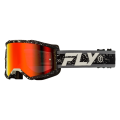 Masque FLY RACING Zone gris/noir - éclair rouge fumé