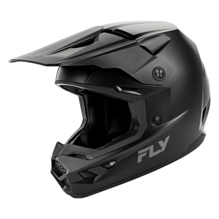 Casque enfant FLY RACING Kinetic Solid - noir mat | Oxmoto