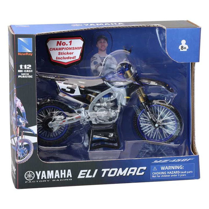 Maquette Yamaha yzf 450 star racing team eli tomac n°3 1/12