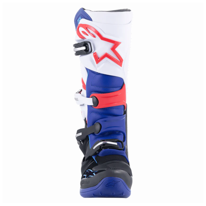 Bottes Alpinestars tech 7 noir/bleu/rouge/blanc 2025