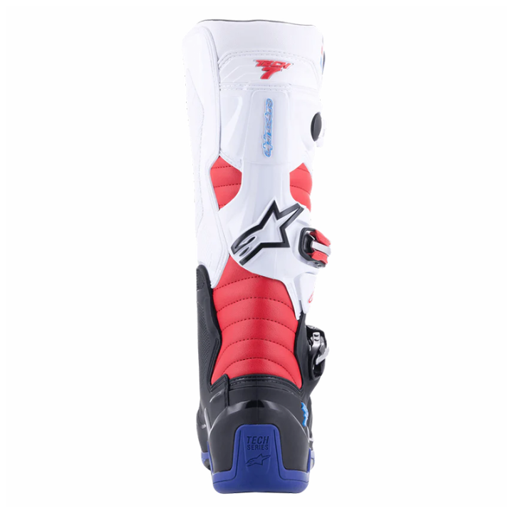 Bottes Alpinestars tech 7 noir/bleu/rouge/blanc 2025