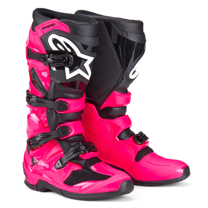 Bottes Alpinestars tech 7 rose/noir | Oxmoto