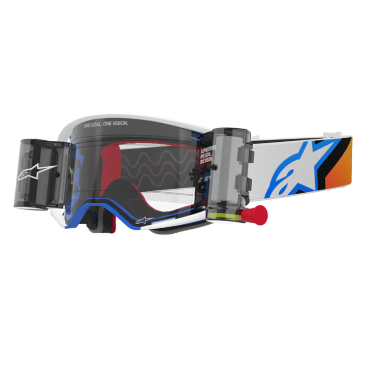Lunettes Alpinestars supertech roll off corp bleu/orange