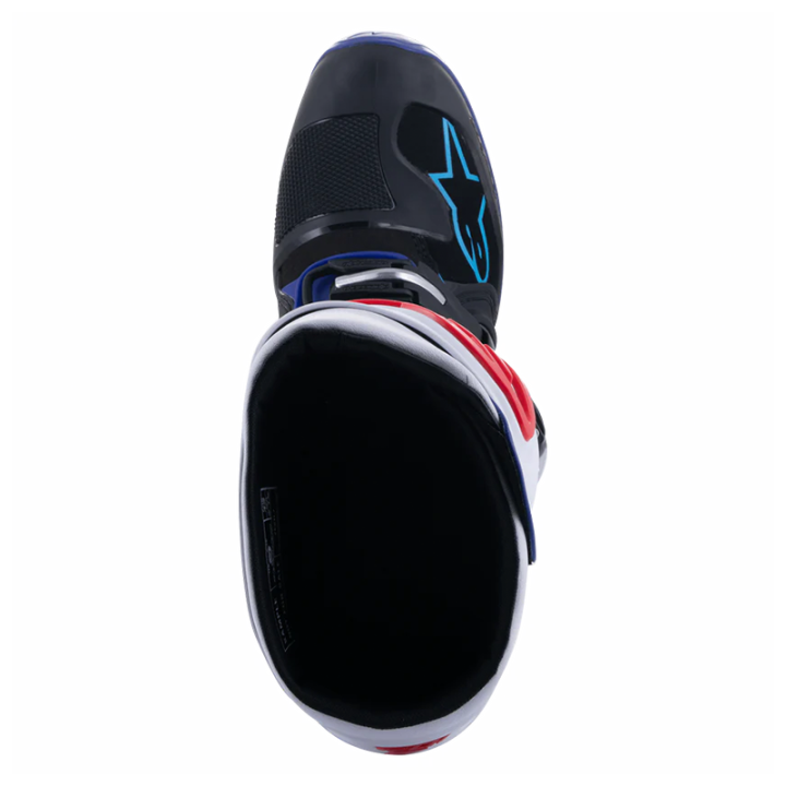Bottes Alpinestars tech 7 noir/bleu/rouge/blanc 2025
