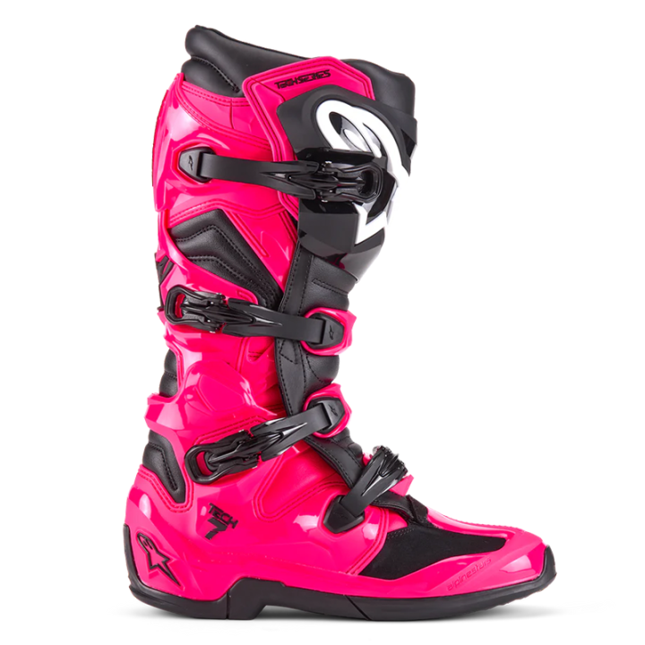 Bottes Alpinestars tech 7 rose/noir | Oxmoto