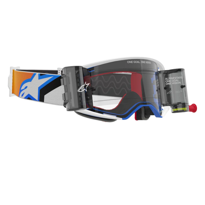 Lunettes Alpinestars supertech roll off corp bleu/orange