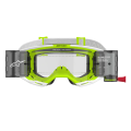 Lunettes Alpinestars vision 8 roll off wordmark blanc/jaune fluo
