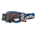 Lunettes Alpinestars supertech roll off stream bleu | Oxmoto