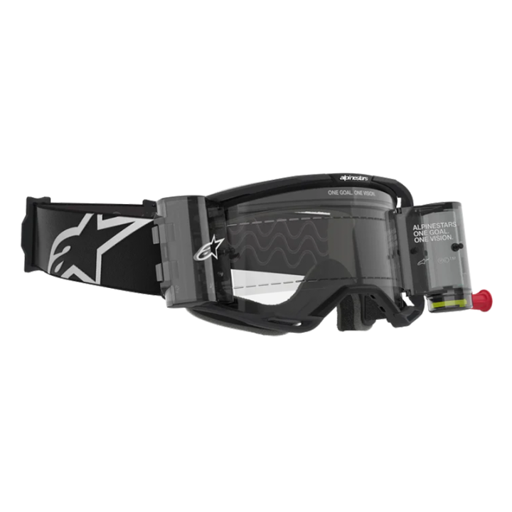Lunettes Alpinestars vision 8 roll off corp noir | Oxmoto