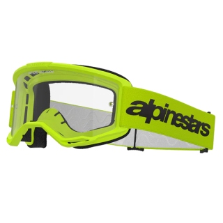 Lunettes Alpinestars vision 3 wordmark jaune fluo | Oxmoto