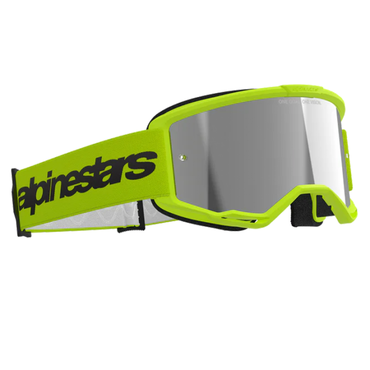 Lunettes Alpinestars vision 3 wordmark jaune fluo irridium
