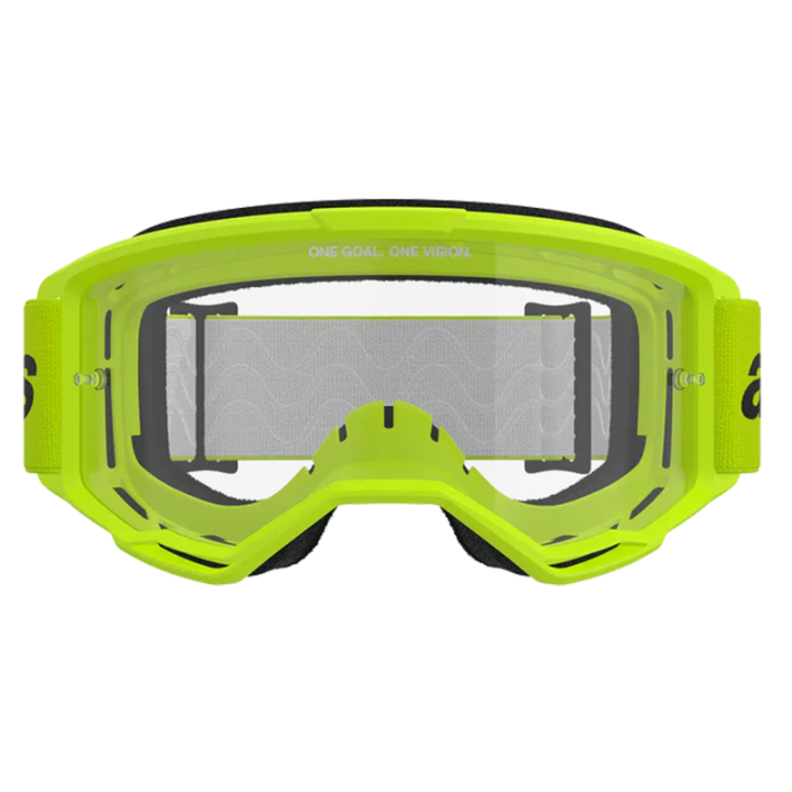 Lunettes Alpinestars vision 3 wordmark jaune fluo | Oxmoto