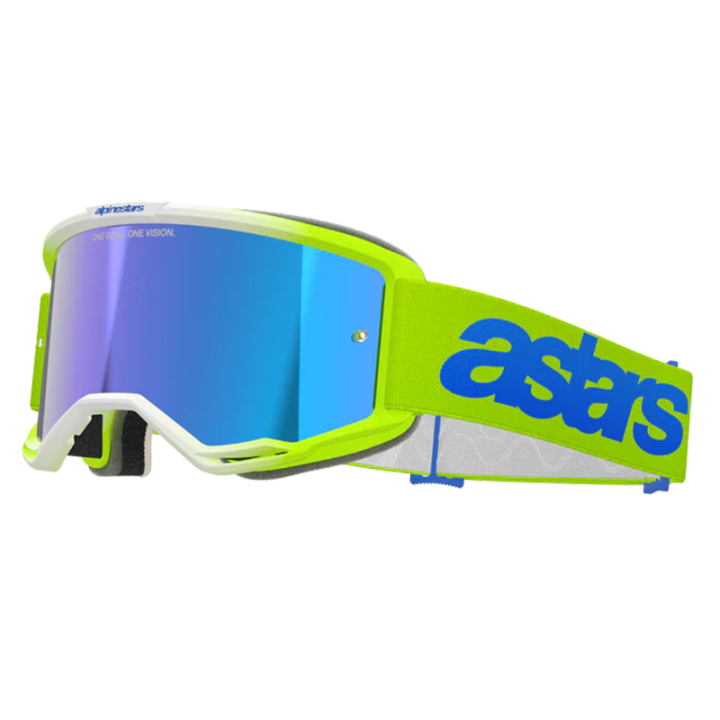 Lunettes Alpinestars vision 5 blaze jaune fluo/bleu | Oxmoto