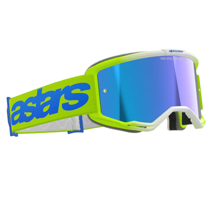 Lunettes Alpinestars vision 5 blaze jaune fluo/bleu | Oxmoto