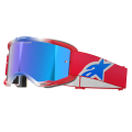 Lunettes Alpinestars vision 5 corp rouge/blanc/bleu irridium