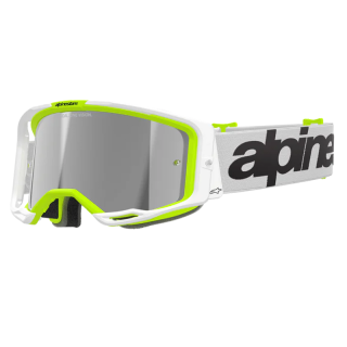 Lunettes Alpinestars vision 8 wordmark blanc/jaune fluo