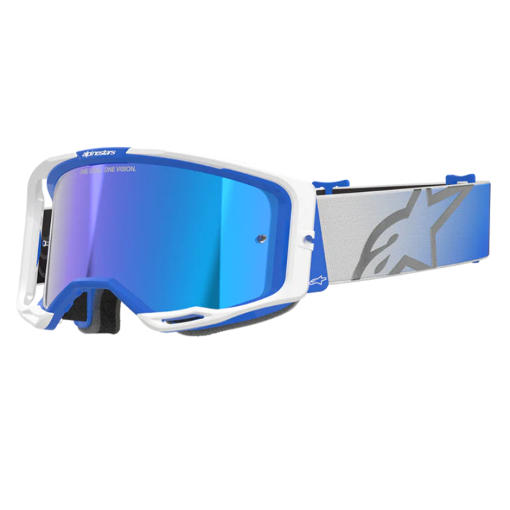 Lunettes Alpinestars vision 8 corp bleu/blanc | Oxmoto