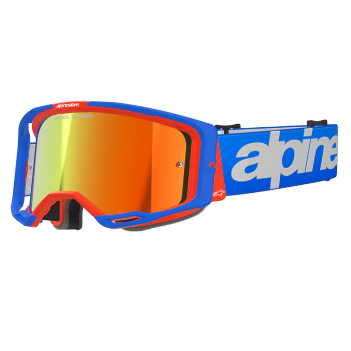 Lunettes Alpinestars vision 8 wordmark bleu/orange irridium