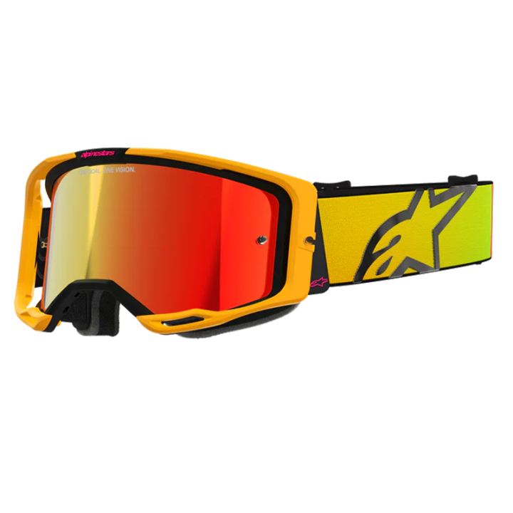Lunettes Alpinestars vision 8 corp jaune/rose | Oxmoto