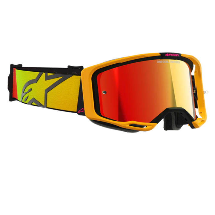 Lunettes Alpinestars vision 8 corp jaune/rose | Oxmoto