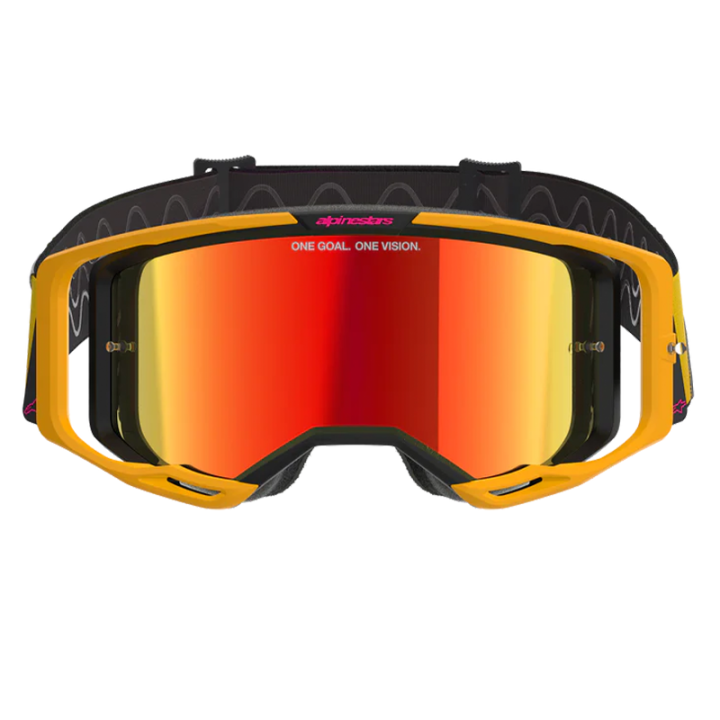Lunettes Alpinestars vision 8 corp jaune/rose | Oxmoto