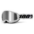Lunettes 100% strata 2 blanc - écran iridium | Oxmoto