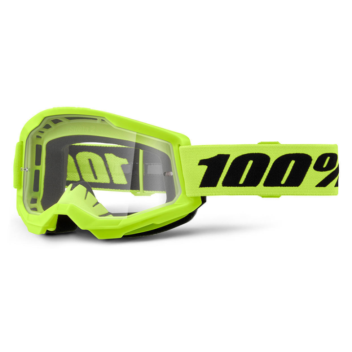 Lunettes 100% strata 2 jaune fluo - écran transparent