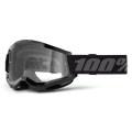 Lunettes 100% strata 2 noir - écran transparent | Oxmoto