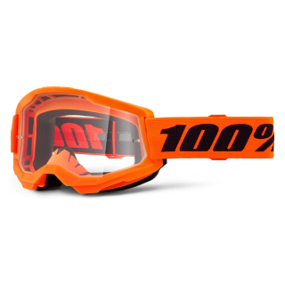 Lunettes 100% strata 2 orange fluo - écran transparent