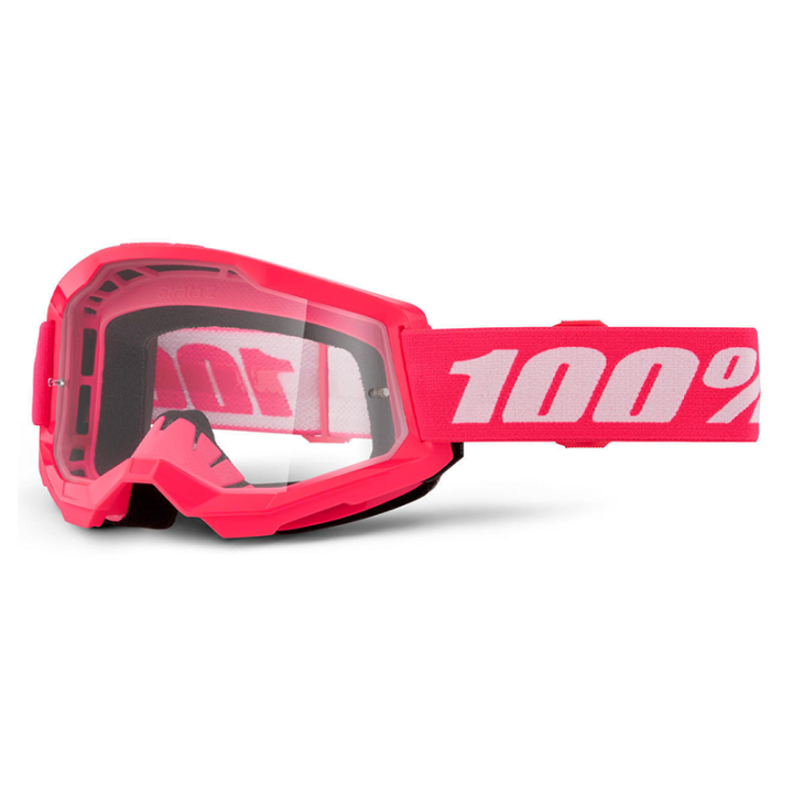 Lunettes 100% strata 2 rose - écran transparent | Oxmoto