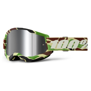 Lunettes 100% strata 2 war camo - écran iridium | Oxmoto