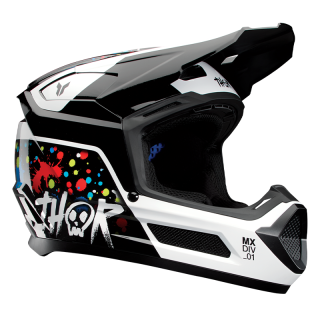 Casque enfants Thor fleet splat noir/jaune/blanc/rouge/bleu 2025
