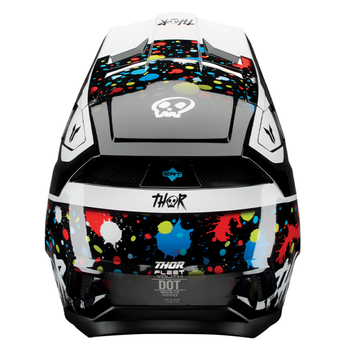 Casque enfants Thor fleet splat noir/jaune/blanc/rouge/bleu 2025