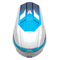 Casque enfants Thor fleet storm bleu/blanc 2025 | Oxmoto