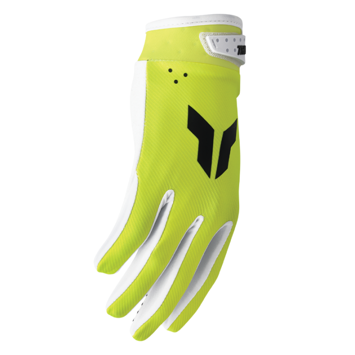 Gants Thor launchmode blanc/vert | Oxmoto