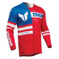 Maillot Thor launchmode patriot rouge 2025 | Oxmoto