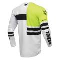 Maillot Thor launchmode dozer jaune/blanc 2025 | Oxmoto