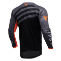 Maillot Thor launchmode vented noir/gris 2025 | Oxmoto