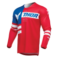 Maillot Thor launchmode patriot rouge 2025 | Oxmoto