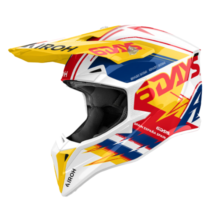 Casque Airoh wraaap 6days spain brillant 2024 | Oxmoto