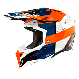 Casque Airoh aviator 3 monarch orange brillant 2024 | Oxmoto