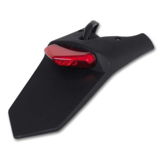 Support de plaque UFO noir feu LED PP01217#001 | Oxmoto