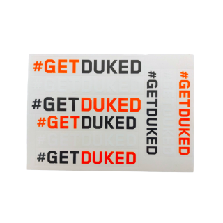 Planche adhésive stickers KTM getduked | Oxmoto