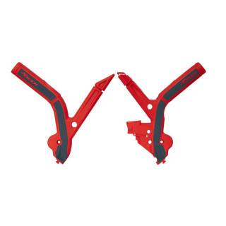 Protections de cadre Racetech - rouge/noir R-PRTBETRSNR3