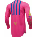 Maillot Thor sportmode flite neon eli steria rose/bleu 2025