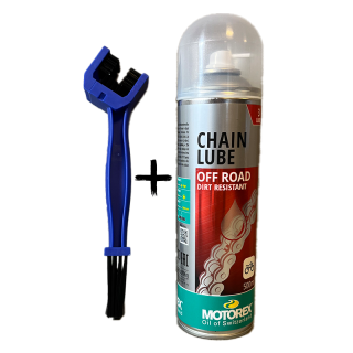 Kit brosse + graisse chaîne Motorex | Oxmoto